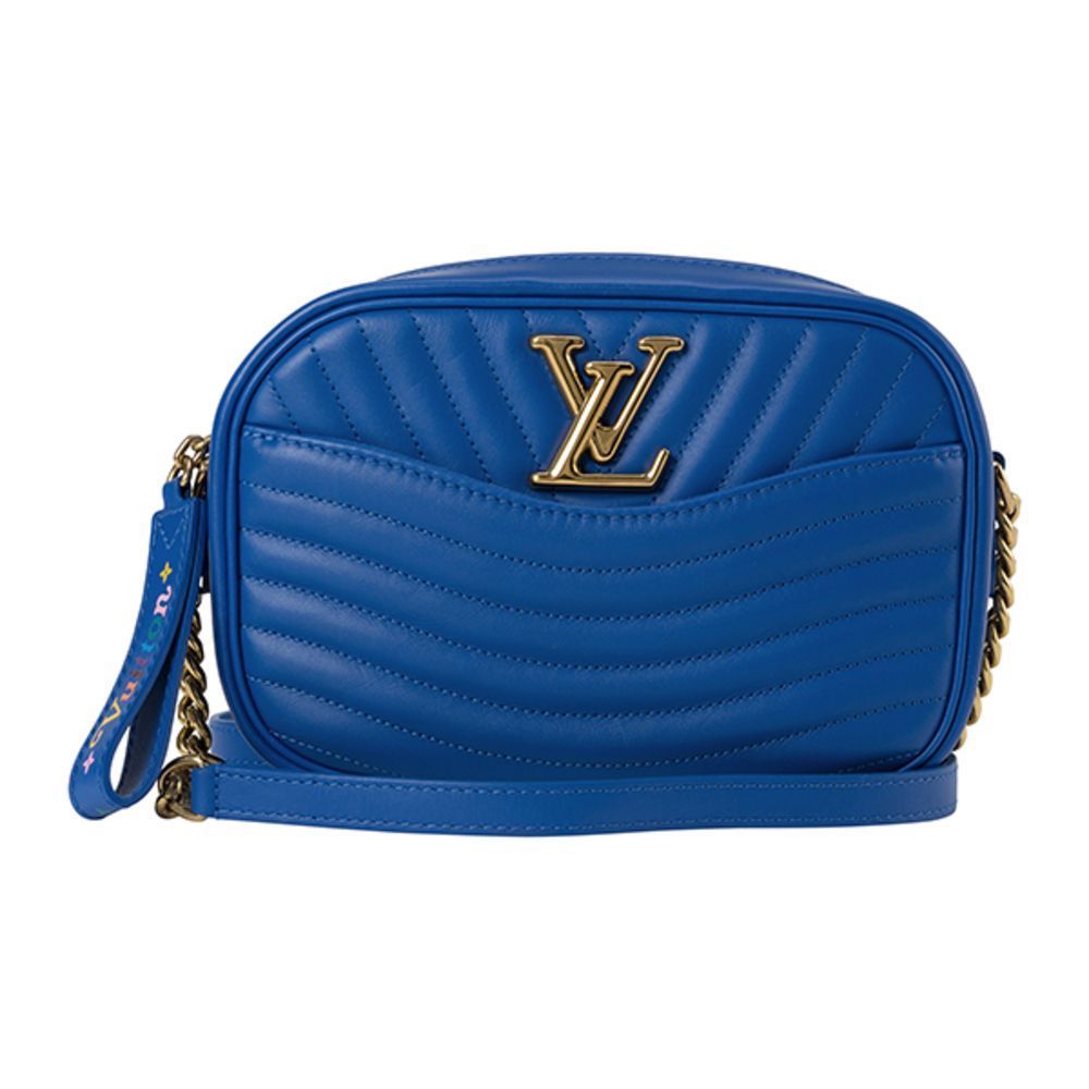 Louis Vuitton New Wave Shoulder Bag Blue Smooth Calf Leather